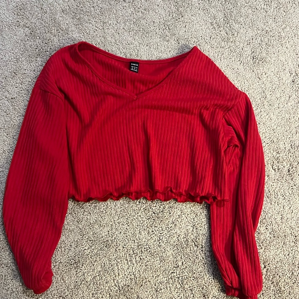 SHEIN long sleeve crop top XS